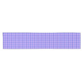 Purple Blue Plaid Classic Pattern Bright Korte Tafelloper (Horizontaal)