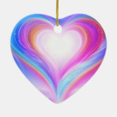 Purple+Blue+White on a Beautiful Valentine Tree Keramisch Ornament (Achterkant)