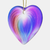 Purple+Blue+White on a Beautiful Valentine Tree Keramisch Ornament (Links)