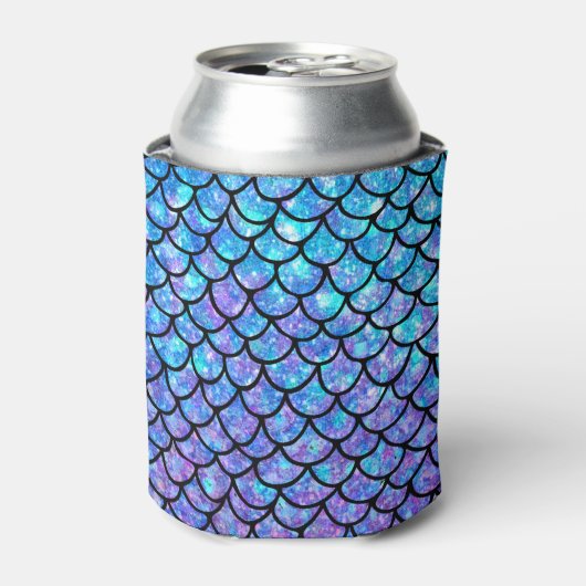 Purple & Blues Zeemeerminschaal Blikjeskoeler (Blikje Voorkant)