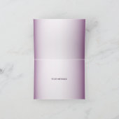 Purple Blush Floral Geometric Greenery Bedankkaart (Binnen)