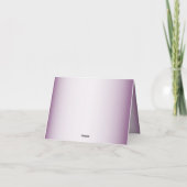 Purple Blush Floral Geometric Greenery Bedankkaart (Achterkant)