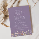 Purple Boho Wildflower Bridal Brunch Shower<br><div class="desc">Budget Minimalist Wildflower Boho Elegant and Modern Script Bridal Brunch - Vrijgezellenfeest voor herfst (Herfst),  Winter,  Spring of Summer Uitnodigingen - omvat prachtige en elegante scripttypografie voor de speciale Bride die voor de huwelijksfeestdag moet zijn.</div>