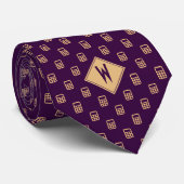 Purple Bookkeeper Calculator Stropdas (Opgerold)