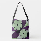 Purple Botanical Floral Tote Bag – Modern Design (Achterkant)