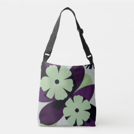 Purple Botanical Floral Tote Bag – Modern Design