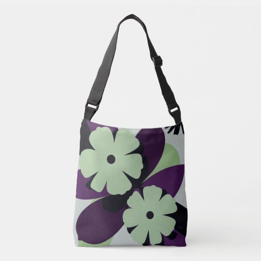 Purple Botanical Floral Tote Bag – Modern Design (Voorkant)