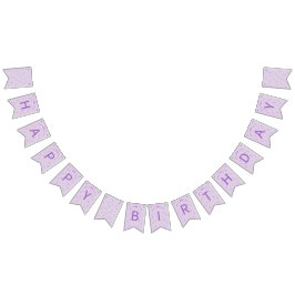 Purple Bow Coquette Birthday  Vlaggetjes