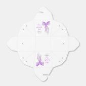 Purple Bow She's Tying the Knot Bridal Shower  Bedankdoosjes (Uitgevouwen)