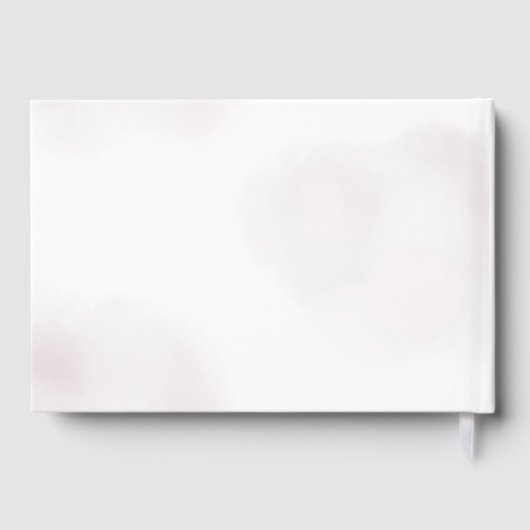 Purple Bow Watercolor Bridal Shower Gastenboek (Achterkant)