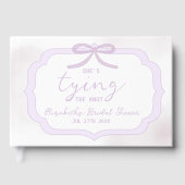 Purple Bow Watercolor Bridal Shower Gastenboek (Voorkant)