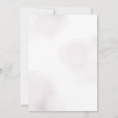 Purple Bow Watercolor Bridal Shower Kaart (Achterkant)