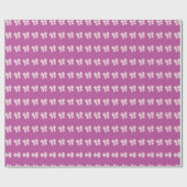 Purple Bow Wrapping Paper  Cadeaupapier (Vlak)