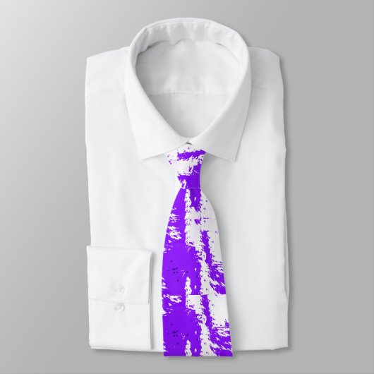 Purple Brushstroke Neck Tie for Artistic Impact Stropdas (Gebonden)