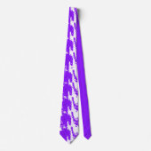 Purple Brushstroke Neck Tie for Artistic Impact Stropdas (Voorkant)