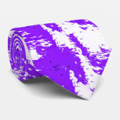Purple Brushstroke Neck Tie for Artistic Impact Stropdas (Opgerold)