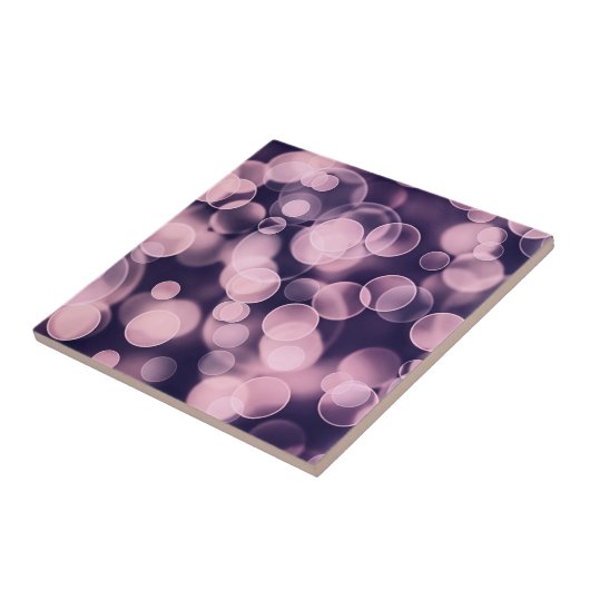 Purple Bubbles Tegeltje (Zijkant)