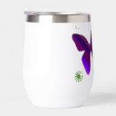 Purple Butterflies Water Bottle (Rechts)