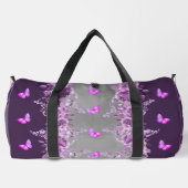 Purple Butterfly Duffel Bag Plunjezak (Achterkant)