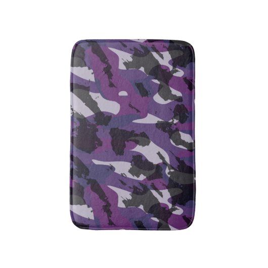 Purple Camo Abstract Badmat (Voorkant Verticaal)