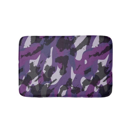 Purple Camo Abstract Badmat (Voorkant)