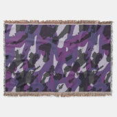 Purple Camo Abstract Deken (Voorkant)