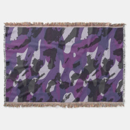 Purple Camo Abstract Deken