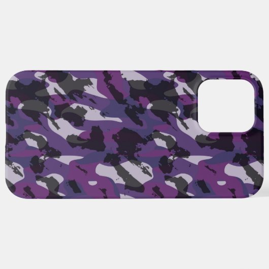 Purple Camo Abstract iPhone Hoesje (Achterkant horizontaal)