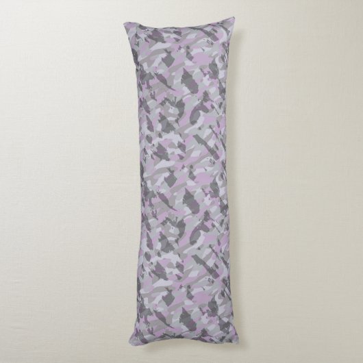 Purple Camo abstract Lichaamskussen (Achterkant (Verticaal))