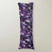 Purple Camo Abstract Lichaamskussen (Voorkant Verticaal)