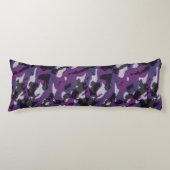 Purple Camo Abstract Lichaamskussen (Voorkant)