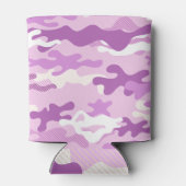 Purple Camouflage Pattern Beverage Insulator Blikjeskoeler (Achterkant)
