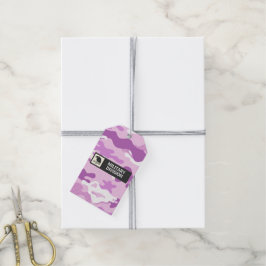 Purple Camouflage Pattern Cadeaulabel