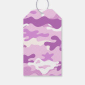 Purple Camouflage Pattern Cadeaulabel (Achterkant)