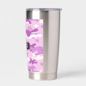 Purple Camouflage Pattern Geïsoleerde Drinkbeker (Links)