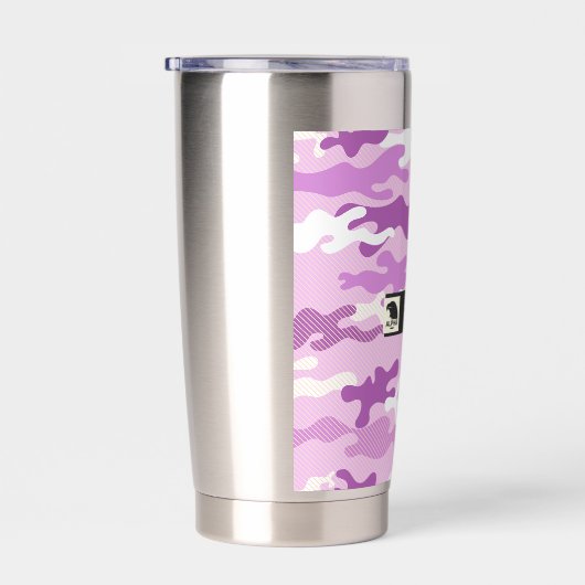 Purple Camouflage Pattern Geïsoleerde Drinkbeker (Rechts)
