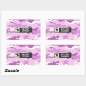 Purple Camouflage Pattern Rechthoekige Sticker (Vel)