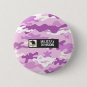 Purple Camouflage Pattern Ronde Button 5,7 Cm (Voorkant)