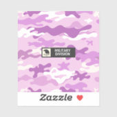 Purple Camouflage Pattern Sticker (Vel)