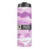 Purple Camouflage Pattern Thermosbeker (Voorkant)