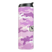 Purple Camouflage Pattern Thermosbeker (Gedraaid links)