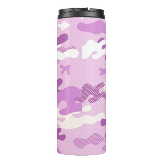 Purple Camouflage Pattern Thermosbeker (Achterkant)