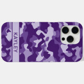 Purple Camouflage Personalized Case-Mate iPhone Case (Achterkant (horizontaal))