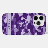 Purple Camouflage Personalized Case-Mate iPhone Case (Achterkant (horizontaal))