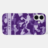 Purple Camouflage Personalized Case-Mate iPhone Case (Achterkant (horizontaal))