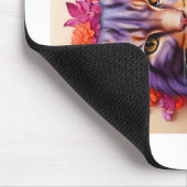 Purple Cat Mouse Pad – Perfect Gift for Cat Lovers Muismat (Hoek)