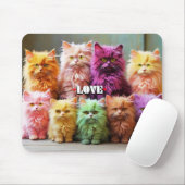Purple Cat Mouse Pad – Perfect Gift for Cat Lovers Muismat (Met muis)
