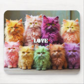 Purple Cat Mouse Pad – Perfect Gift for Cat Lovers Muismat (Voorkant)
