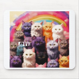 Purple Cat Mouse Pad – Perfect Gift for Cat Lovers Muismat