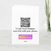 Purple Cattleya Orchid Tropical Flower Template Kaart (Achterkant)